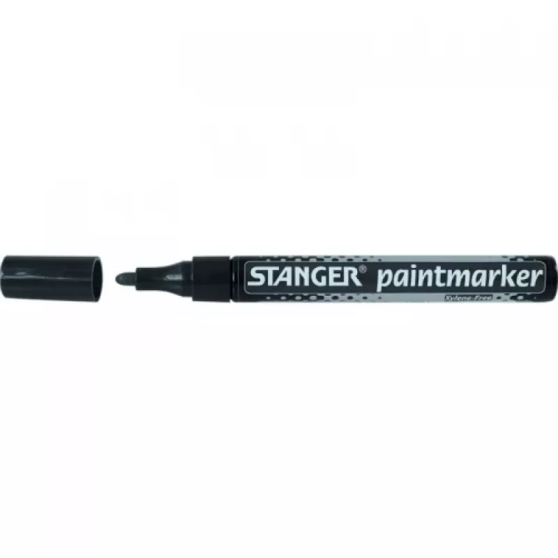 Marcador de pintura STANGER preto, 2-4 mm, 1 unid. 219011