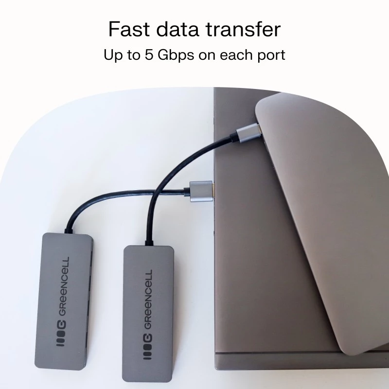 Hub USB Green Cell HUB-GC-A4A — hub USB-A 3.0 de 4 portas
