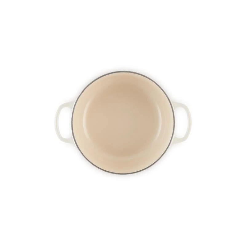 Le Creuset Signature assadeira redonda branca 20 cm