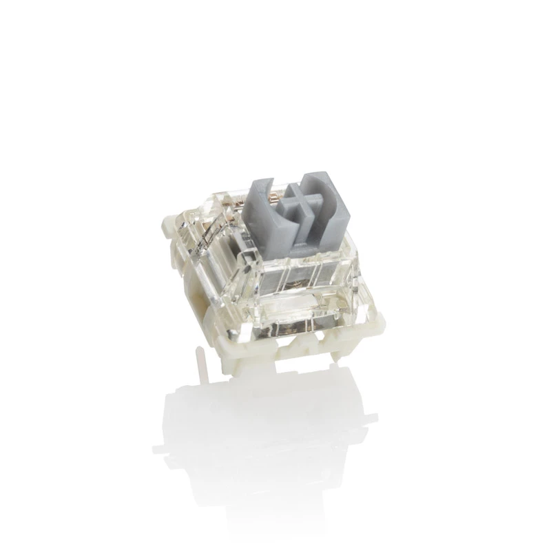 Interruptores Ducky Gateron G Pro Silver, mecânicos, 3-Pin, lineares, MX-Stem, 45g - 110 unid. (DSK110-PPA3)