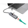 Estação de acoplamento e replicador de portas para portátil DeLOCK 64282 com fios USB 3.2 Gen 1 (3.1 Gen 1) Type-C cinzento (64282)