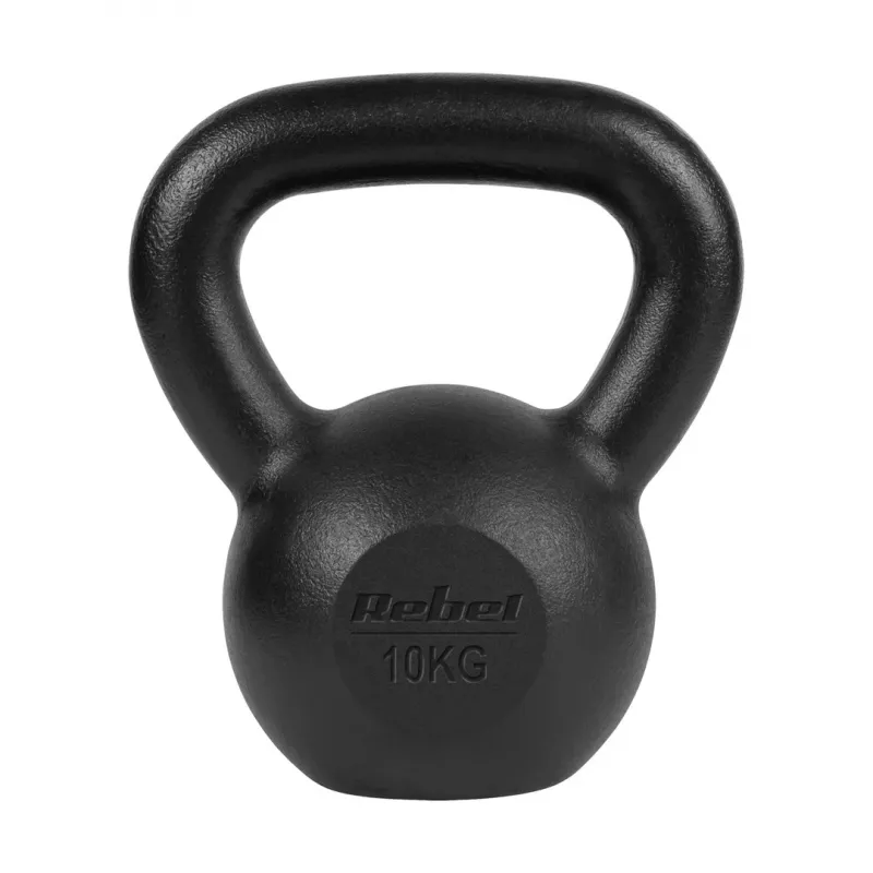 Kettlebell Rebel Active 10 kg ferro RBA-2323-10 – kettlebell de ferro fundido para treino de força