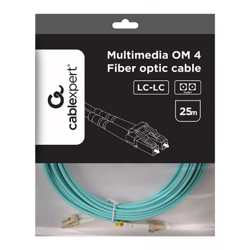 Cabo multimodo duplex OM4 50/125, LC/LC, 25 m