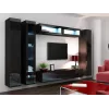 Armário fechado Cama VIGO '180' 180/40/30 preto/preto brilhante