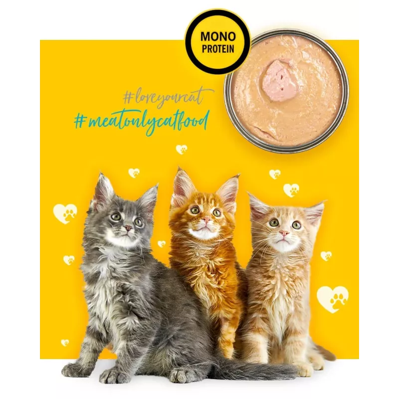 3COTY Frango Para Gatinhos - Alimento húmido para gatos - 80g