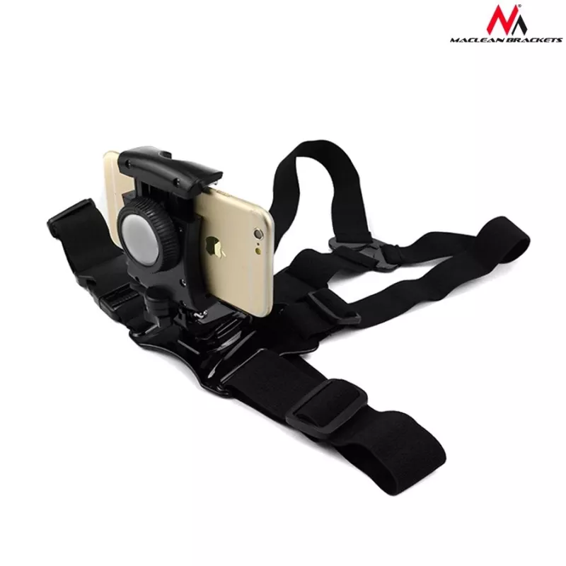 Suporte de peito tipo coldre para telemóvel e câmara desportiva MC-773