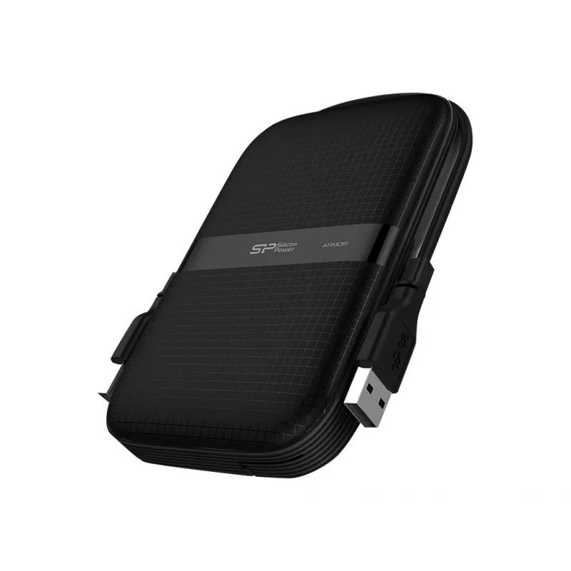 Silicon Power Armor A60 HDD externo, 2 TB, 2,5 polegadas, USB 3.2 Gen 1, preto