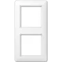 Moldura de interruptor de parede Jung AS 582 BF WW branco, termoplástico, 80,5×151,5 mm