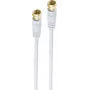 Cabo coaxial shiverpeaks BS80093-G-128CP 2,5 m F branco (BS80093-G-128CP)