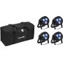 Conjunto de luzes LED PAR EUROLITE 20000949 4x Hybrid Spot com saco macio