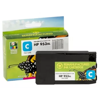 Compatível Static Control HP 953XL (F6U16AE) Cartucho de tinta, ciano (novo chip)