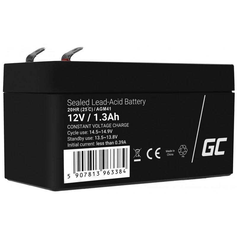 Bateria AGM VRLA 12V 1,3Ah sem manutenção