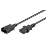Microconnect PE040620 cabo de alimentação preto 2 m conector fêmea C13 conector fêmea C14