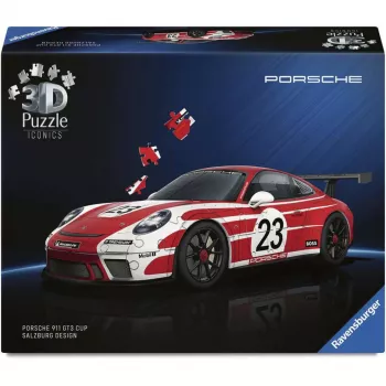 Puzzle 3D Ravensburger Porsche 911 «Salzburg Edition» – kit de montagem de modelo peça de colecionador (Ravensburger 12008038)