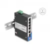 Switch de rede DELOCK 80164 4 portas Gigabit PoE com 1 porta uplink RJ45