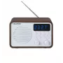 Rádio portátil com Bluetooth e USB BLAUPUNKT PP7BT, cor: castanho madeira/branco