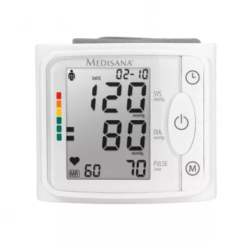 Medisana BW 320 medidor de tensão arterial de pulso - automático, 2 utilizadores, 120 memórias
