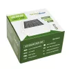GB128 Lâmpada solar LED para postes de vedação e jardim, Preto - Verde Azul