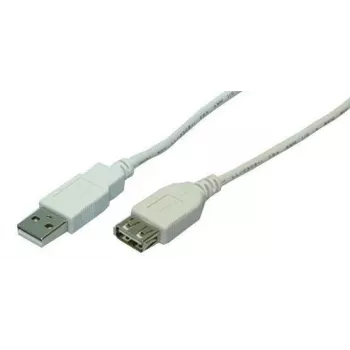 Cabo USB LogiLink 2 m USB 2.0 USB A cinzento