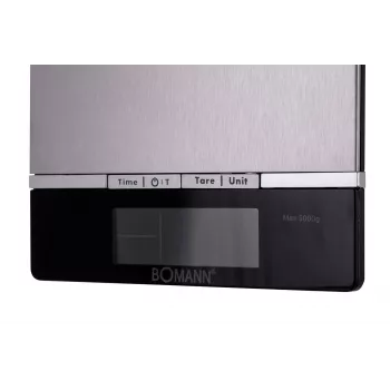 Bomann KW 1421 CB – LCD – preto – aço inoxidável – 160 x 230 x 18 mm – 18 mm – AAA – aço inoxidável (614211)
