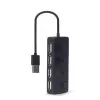 Hub de interface USB 2.0 Gembird UHB-U2P4-05 com 4 portas USB