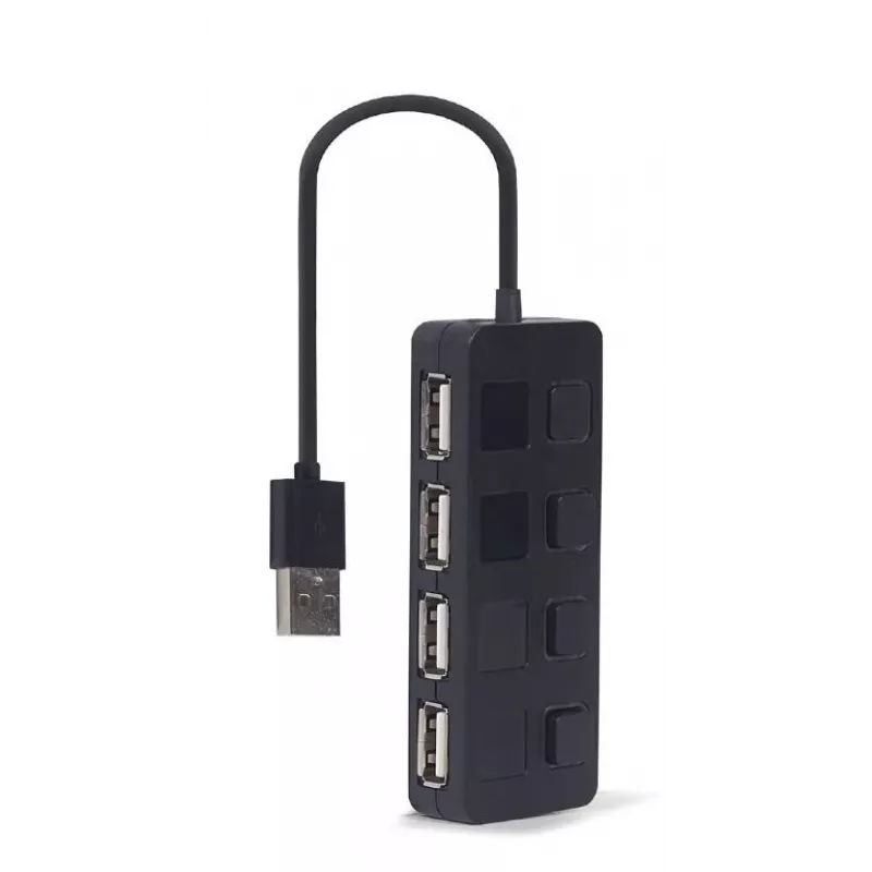 Hub de interface USB 2.0 Gembird UHB-U2P4-05 com 4 portas USB
