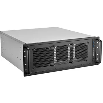 Caixa rackmount 4U SILVERSTONE RM45-360 — caixa 4U, suporta placas-mãe ATX, montagem em rack