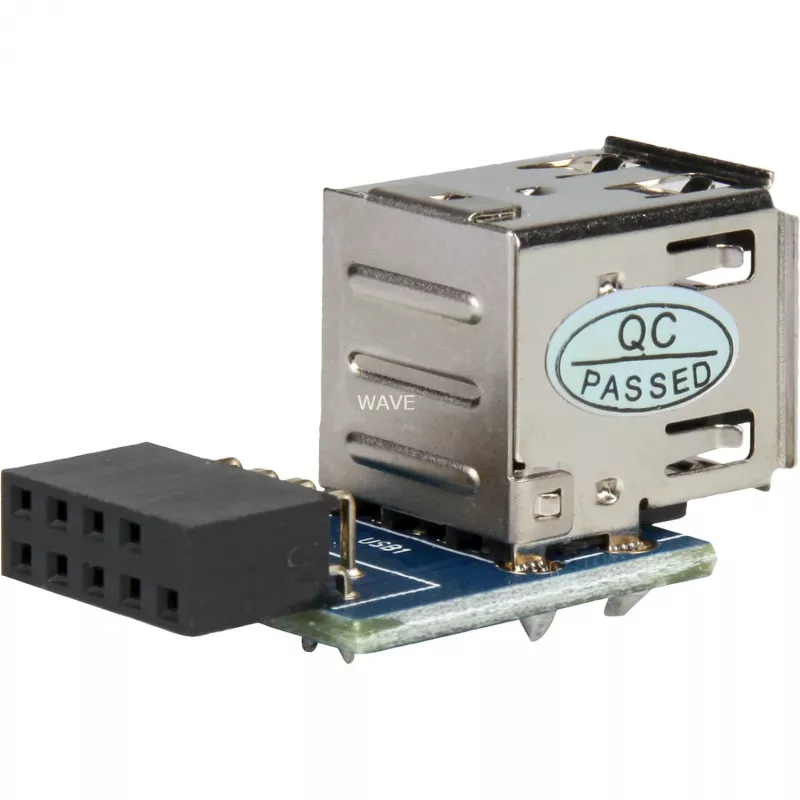 Adaptador DELOCK 1 x 9 pinos 2,54 mm para 2 x USB 2.0-A 41825
