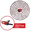 Einhell GE-LC 18 Li - Solo 4,3 m/s 18 V iões de lítio (Li-Ion) preto - vermelho motosserra a bateria (4501761)