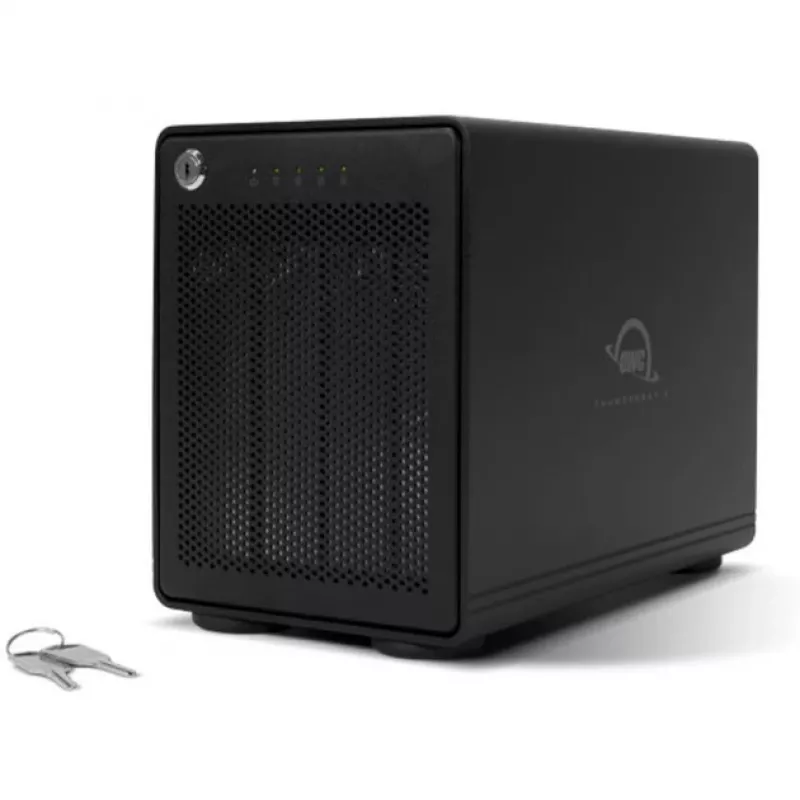 ThunderBay 4 - RAID 5 (preto, caixa de armazenamento de 4 baias com portas Thunderbolt 3 duplas)