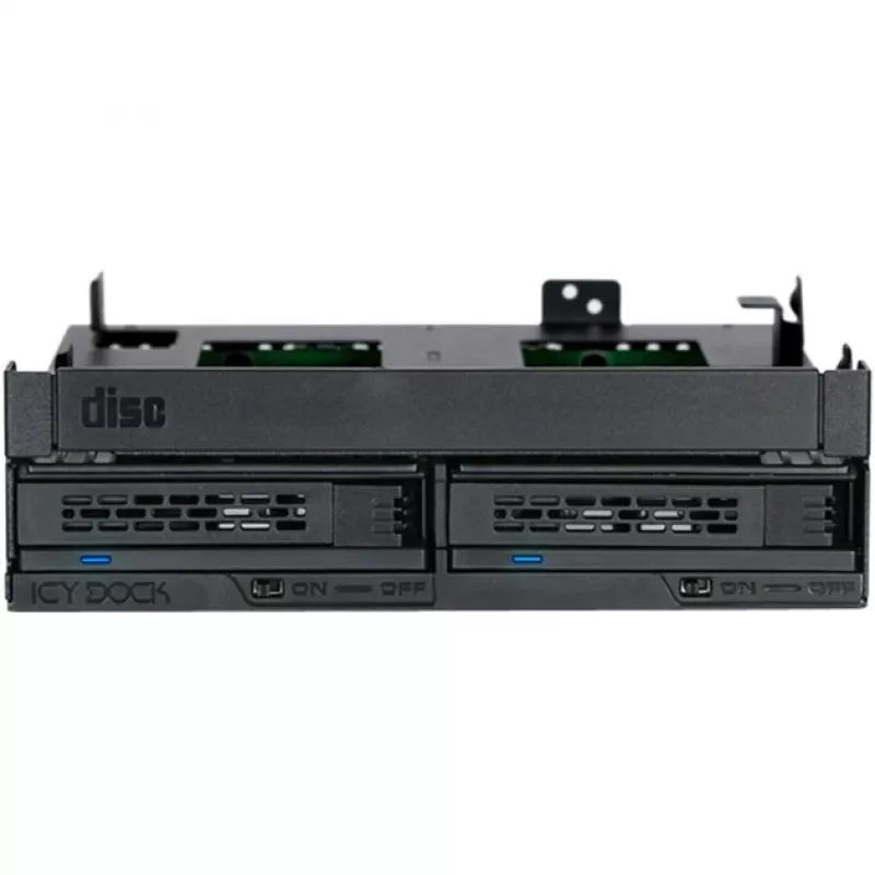 ICY Dock ExpressCage MB732SPO-B - caixa para unidades de armazenamento - 2.5 (6,4 cm) - 13,30cm (5,25) para 2 x 2.5 e 13,30cm (5,25) Slim Line / 13,30cm (5,