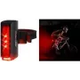 FISCHER PLUS TWIN STOP Luz traseira de alumínio com iluminação inferior