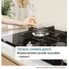 Placa de gás de encastrar Bosch Serie 2 POP6B6K30 60 cm, 4 zonas de gás, placa vitrocerâmica preta, controlo por botões rotativos