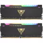 32 GB Patriot DIMM 3600 (2x 16 GB) Dual-Kit (preto, PVSR432G360C8K, Viper Steel RGB, INTEL XMP)