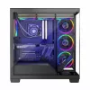Caixa de PC MODECOM Volcano Stellar 5F ATX Midi Tower, vidro temperado, 5 ventoinhas pré-instaladas, USB‑C, suporta microATX/ATX, GPU máx. 420 mm, altura do cooler da CPU 175 mm