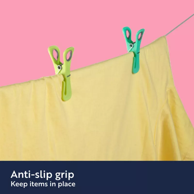 Molas de roupa Beldray Dual-Grip LA035716RPFEU7 verde/azul – molas de roupa, design Dual-Grip