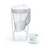 Brita Glass+1 Maxtra Pro Pure Performance jarro filtrante de vidro, 2,5 l totais / 1,5 l filtrados, adequado para máquina de lavar loiça, cinzento