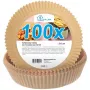 Formas de papel para fritadeira Extralink HOME redondas 16 cm, pack de 100