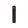 Extensão Lanberg PS1-05E-0300-BK, 5 tomadas, 3 m, preta, com interruptor