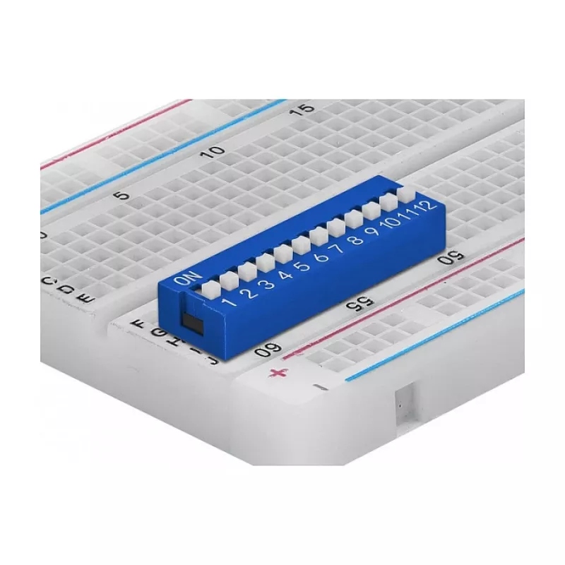 Interruptor DIP para placas de circuito DELOCK 66388, plástico azul, 10 unid., 31,9×9,9×5,5 mm
