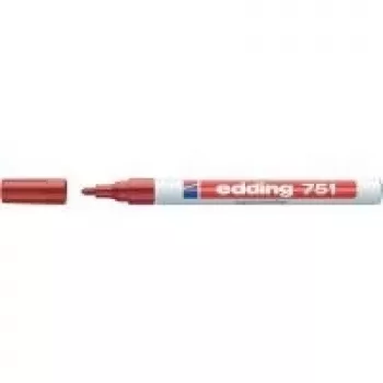 Marcador Edding 750 (modelo 4-750-1-3002) vermelho, ponta 2–4 mm, tinta permanente opaca