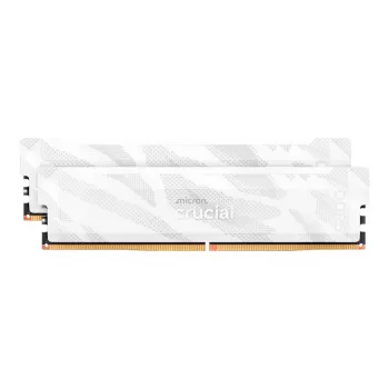 Crucial Pro OC 32GB (2x16GB) DDR5 PC5-48000C32 6400MHz Dual Channel Kit - branco