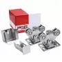 PSG 60.00P.70 conjunto de carros para portões deslizantes para calha 70x70x4 mm