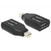 DeLOCK – Adaptador de vídeo/áudio – HDMI – HDMI, 19 pinos (W) – Mini DisplayPort (M) – (DisplayPort 1.1) – preto (65552)