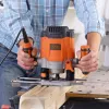Fresadora/Trimmer Black & Decker KW1200EKA-QS — fresadora compacta com ajuste de profundidade, design ergonómico