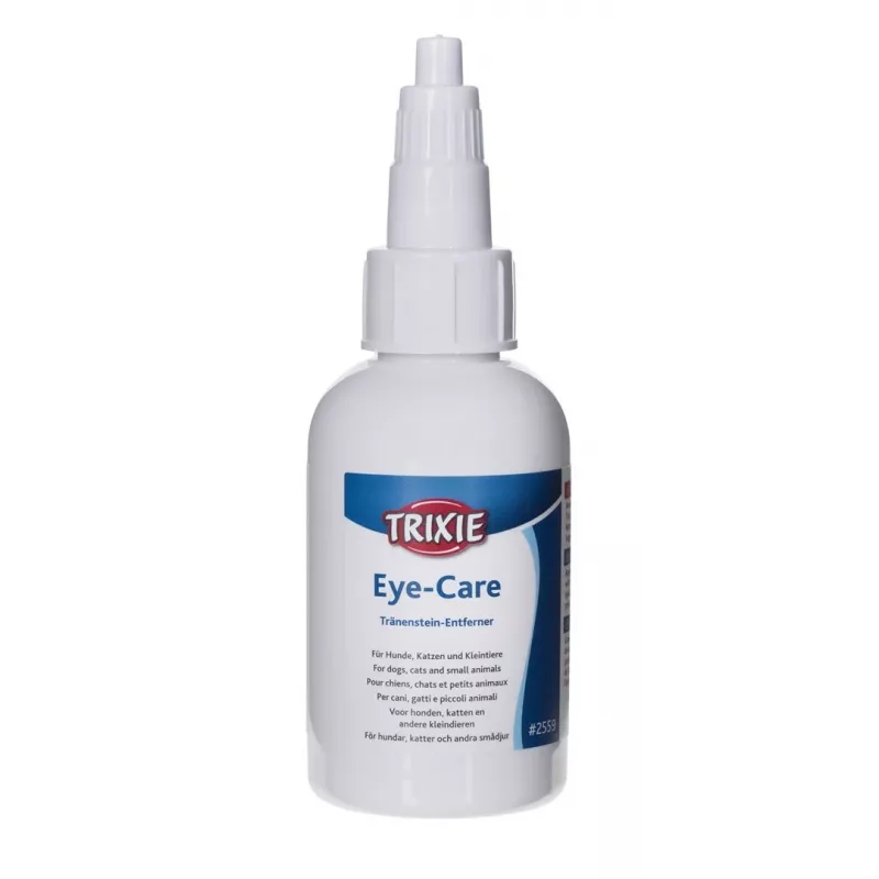Lavagem ocular Trixie 50 ml para gatos e cães – solução salina estéril para lavagem ocular, 50 ml