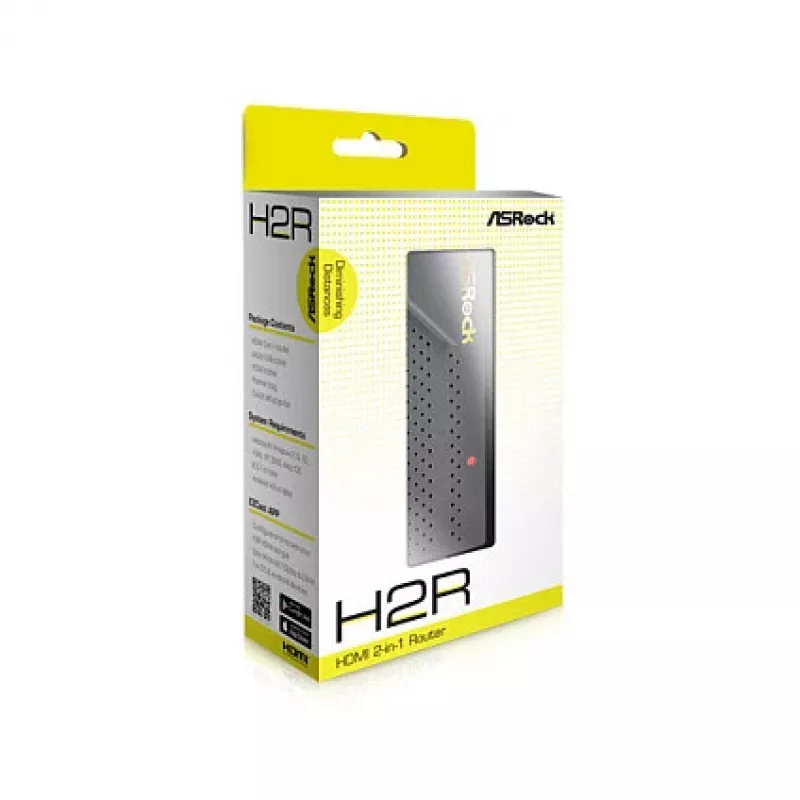 ASRock H2R HDMI 2-in-1 router/dongle, ponto de acesso de viagem
