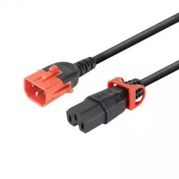 Adaptador de cabo de alimentação MicroConnect MC-DUALC14C15-2M — C14 duplo para C15, 2 m