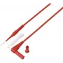 Cabo de teste vermelho VOLTCRAFT MSL-520 ficha de 4 mm ponta de teste 0,7 mm 1,5 m vermelho 1 unid. (VC-17312670)