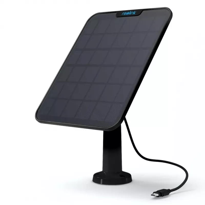 Painel solar Reolink preto 2 TYPE-C